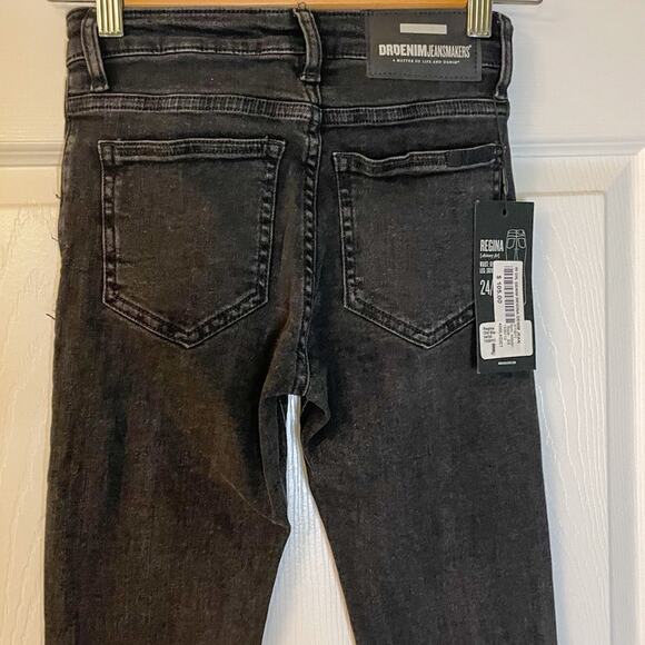 NEW! Dr. Denim Regina Black Distressed Skinny Jean, NWT, Size 24, MSRP $105 - Picture 10 of 13